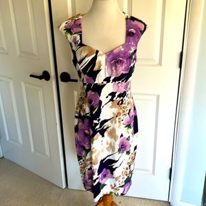 Connected apparel floral sheath dress size 10